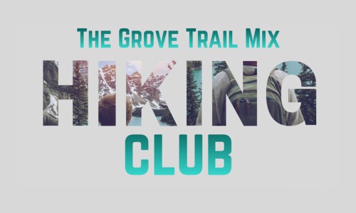 graphic that says the hiking club text