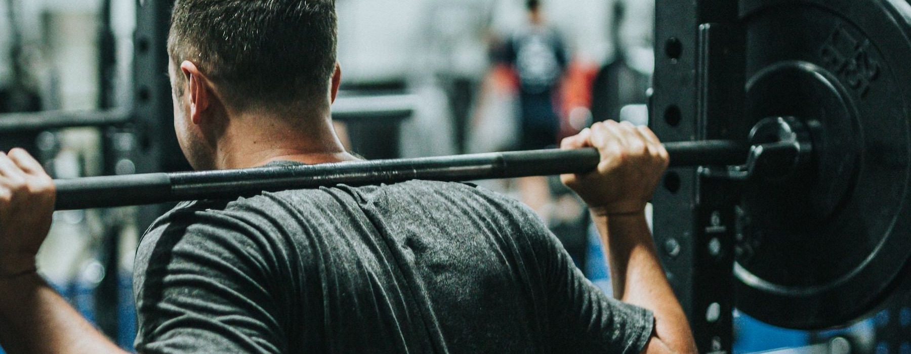 a man exercising
